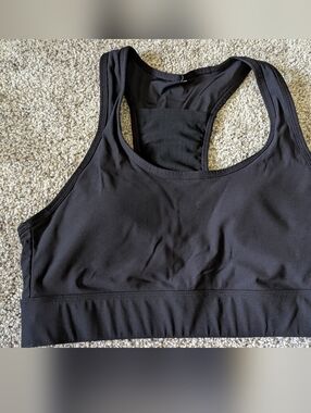 Fabletics Sports Bra, Black, Size M